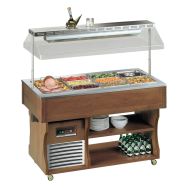Desserte ISOLA maintien en température bain-marie à eau 4 GN 1/1