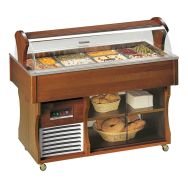 Desserte ISOLA positive statique avec couvercles rabattables 4 GN 1/1