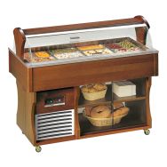 Desserte ISOLA positive statique avec couvercles rabattables 6 GN 1/1