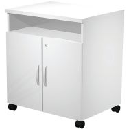 Desserte Visual sur roulettes - 68x52x77cm - Blanc