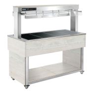 Desserte dessus chauffant TRADITION BROWNTR-BROWN+6H