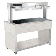 Desserte dessus chauffant TRADITION BROWNTR-BROWN+6W
