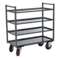 Désserte métal 4 plateaux Force 400 kg Gris - Ht:1030 mm