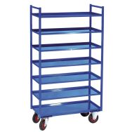 Désserte métal 7 plateaux Force 400 kg Bleu - Ht:1705 mm