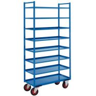 Désserte métal 8 plateaux Force 400 kg Bleu - Ht:1930 mm