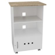 Desserte mobile IGOR 1 porte stratifié/métal