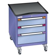 Desserte mobile à tiroirs hauteur 79,2 cm largeur 60,5 cm Thurmetall