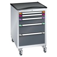 Desserte mobile à tiroirs hauteur 99,2 cm largeur 60,5 cm Thurmetall