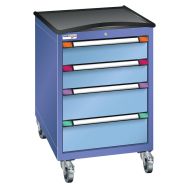 Desserte mobile à tiroirs hauteur 99,2 cm largeur 80,5 cm Thurmetall