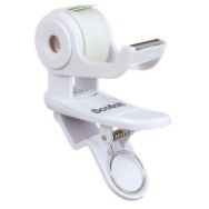 Dévidoir de bureau Scotch Clip & Twist blanc + 1 ruban