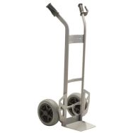 Diable acier - Roue bandage Increvable - F=280 kg - Bavette fixe- Gris
