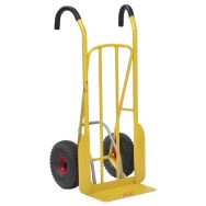 Diable acier Easytip® bavette fixe charge 250 kg - Roues pneumatiques