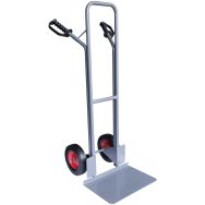 Diable acier Roues caoutchouc Bavette fixe Force 200 kg