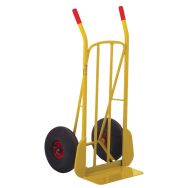 Diable acier bavette fixe - Roues pneumatiques - Force250 kg