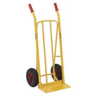 Diable acier bavette fixe - Roues pneumatiques - Force 250 kg