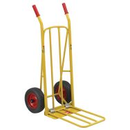 Diable acier bavette mixte - Roues increvables - Force 250 kg