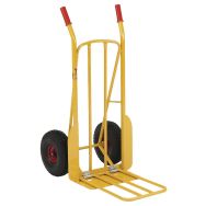 Diable acier bavette mixte - Roues pneumatiques - Force 250 kg