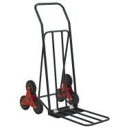 Diable acier pour escalier charge 120 kg - 3 roues étoiles plastiques - DLV