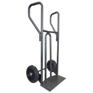Diable acier tablier incurve poignee fermee 400 kg Stockman