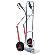 Diable alu - Roue increvable - Bavette fixe - Force 100 kg