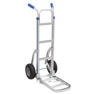 Diable aluminium bavette fixe et repliable charge 200 kg - Roues increvables-DLV