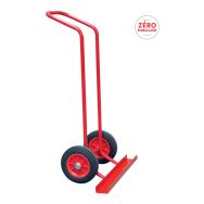Diable porte-chaises empilables Zéro emballage charge maxi 150 kg rouge