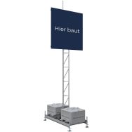 Dispositif installation pour panneau publicitaire - Schake