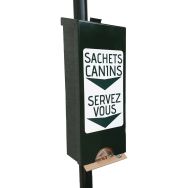 Distributeur 100 sachets à déjection canine papier - vert - Manutan Expert