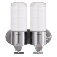 Distributeur de savon mural double