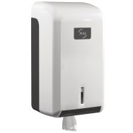 Distributeur essuie-mains à dévidage central Cleanline mini blanc - JVD