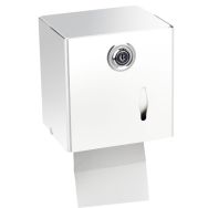 Distributeur papier wc mixte métal blanc