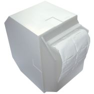 Distributeur tampon ouate de cellulose, coloris blanc-Comed