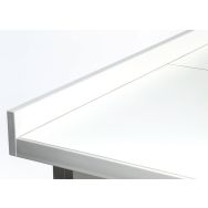 Dosseret mélaminé blanc hydrofuge paillasse 120 cmCLASS'