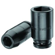 Douille impact métrique longue 3/4" 6 pans K32L - Gedore