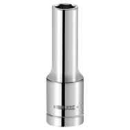Douille longue 1/4'' - 6 pans - métriques