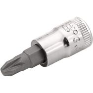 Douille tournevis 1/4'' vis Pozidriv sur carte - Bahco