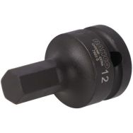 Douille tournevis à chocs 1/2" vis 6 pans 18mm 50mm