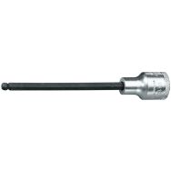 Douille tournevis métrique longue 1/2'' 6 pans sphérique IN19LK- Gedore