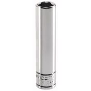 Douilles 1/4'' longues 6 pans métriques