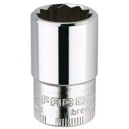Douilles 3/8'' 12 pans en pouces parois fines