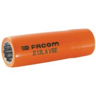 Douilles longues 1/2'' 12 pans isolées 1000 Volts série VSE