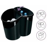 Duo de corbeilles pour tri sélectif 100% recyclées et recyclables