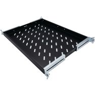 EKIVALAN Etagère fixe 1U 4 pts prof. 570mm (baie P800), noir