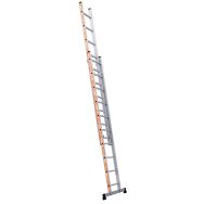 Echelle Pronor coulisse à main 2 plans avec crochet - Tubesca