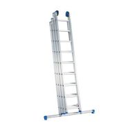 Echelle coulissante / 4 x 8, roulettes de façade