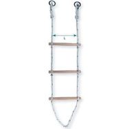 Echelle de corde en polypropylène avec barreaux bois H3à 10m - Godet