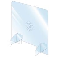 Ecran de protection : passe document et hygiaphone Planorga