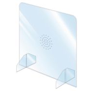 Ecran de protection avec hygiaphone Planorga