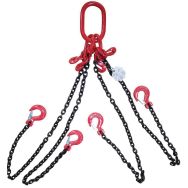 Élingue chaîne 4 brins crochet à linguet- Force 2.36 T- Manutan Expert