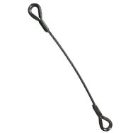 Élingue en câble d'acier à 1 brin - Boucles cossées renforcées - Force 250 kg à 7200 kg